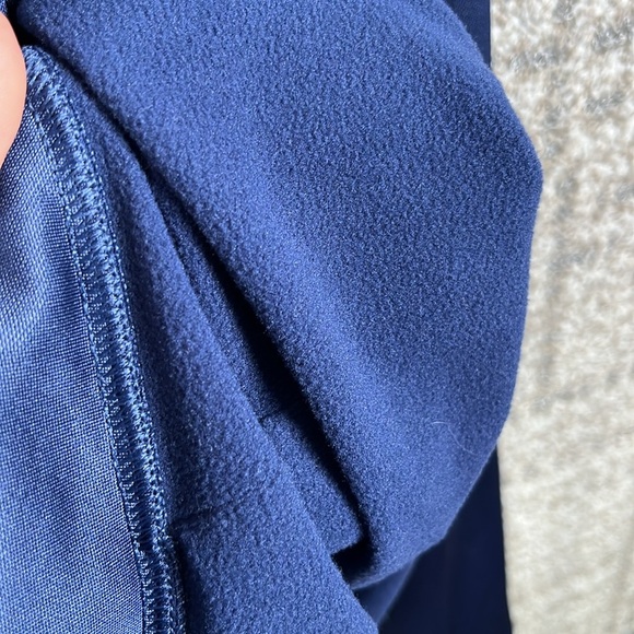 Nike Therma Fit Full Zip Up Hoodie Jacket Fleece Lined Dark Blue Performance - Picture 9 of 9